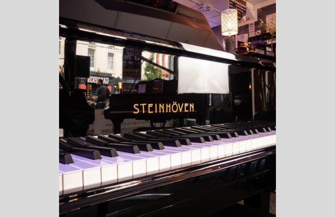 Steinhoven SG148 Polished Ebony Display Model Baby Grand Piano All Inclusive Package - Image 7